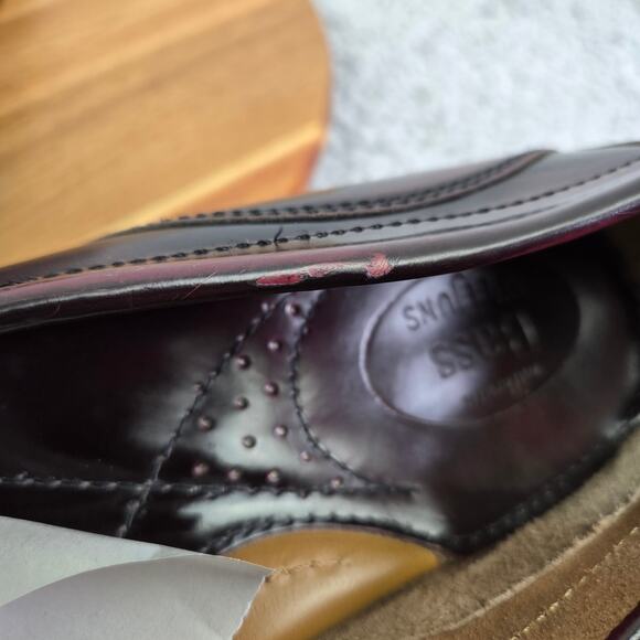 G.H. Bass & Co Weejuns Barnett Oxblood Leather Kiltie Tassel Loafer Mens 11 M - Picture 13 of 14